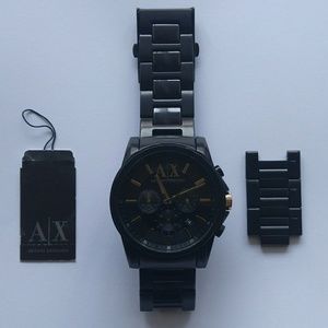 Armani Exchange Black Chronograph Watch AX2094